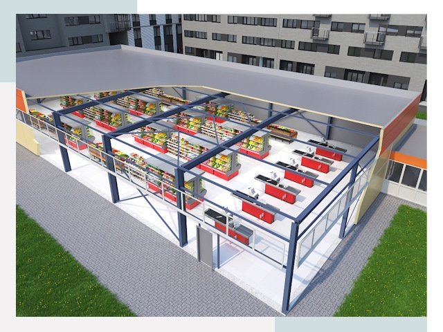 Строительство магазинов в Урюпинск от 618 руб. за м²