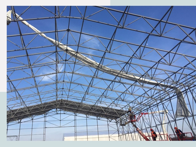 Шатровые ангары от 618 руб. в Урюпинске и Волгоградской области