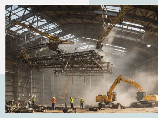 Демонтаж ангаров в Урюпинске от 618 руб. за м²