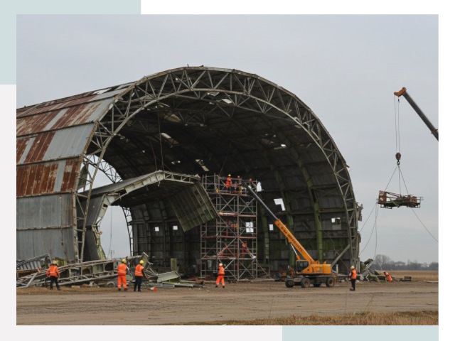 Демонтаж ангаров в Урюпинске